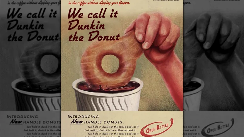 “We call it Dunkin the Donut” vintage advertentie