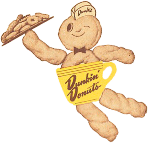 Vintage Dunkin' mascotte